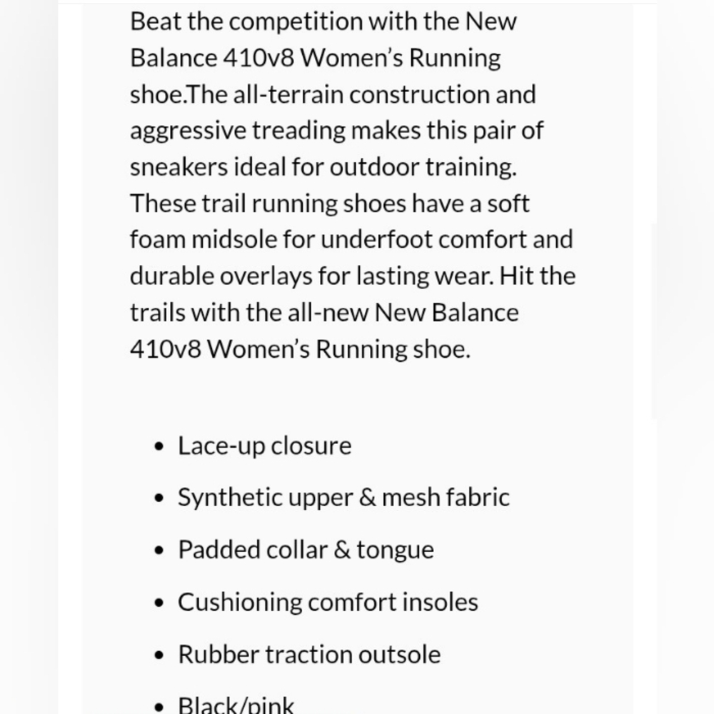 Women's New Balance Running Shoes 10 - Picture 6 of 8